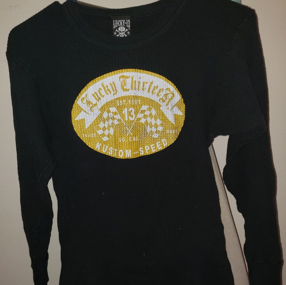 Lucky thirteen thermal shirt medium
